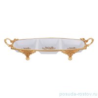 Менажница 42 х 14,5 см н/н с ручками &quot;Роза&quot; / 333576