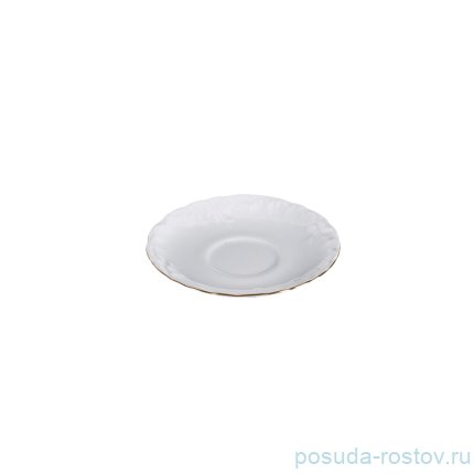 Блюдце 12,5 см 1 шт &quot;Рококо /Отводка золото&quot;  / 109933