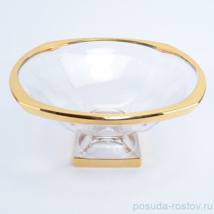 Ваза для фруктов 34 см н/н &quot;Магма /Золотой кант&quot; / 079362