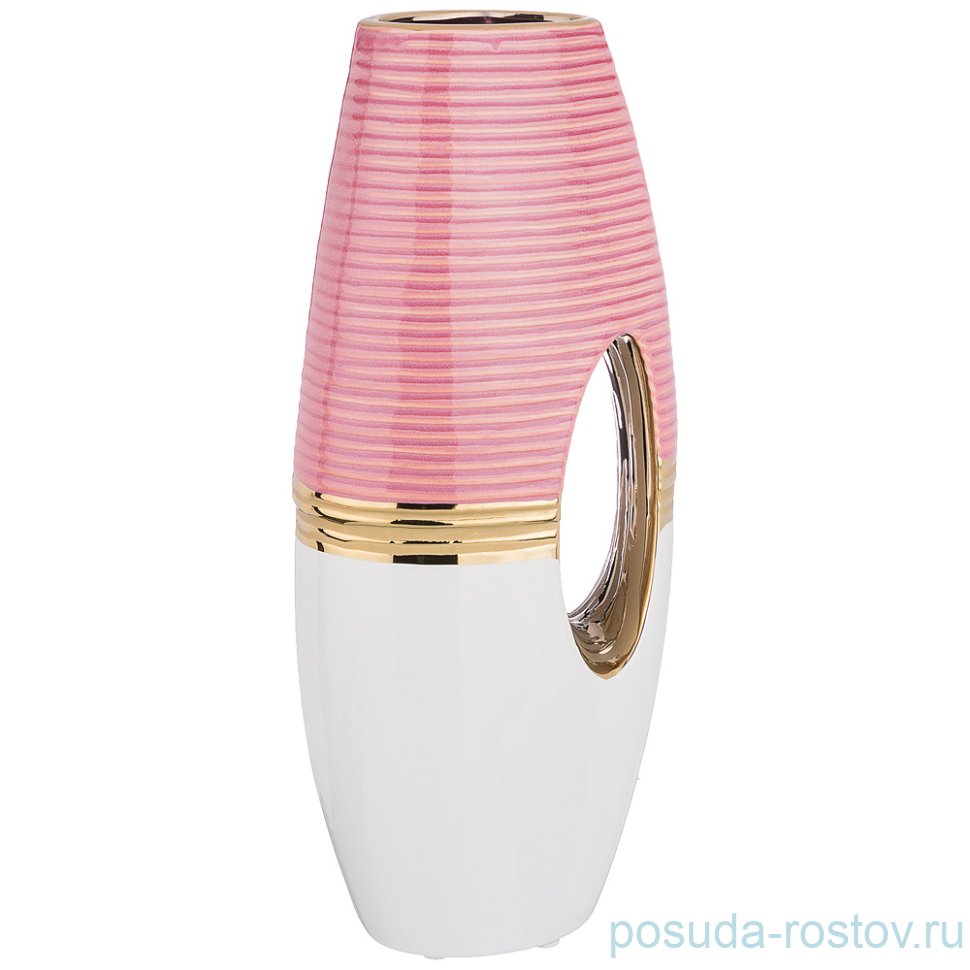 Ваза для цветов 36,5 см декоративная "Розовая коллекция" / 193089 Ваза для цветов 36,5 см декоративная "Розовая коллекция" / 193089