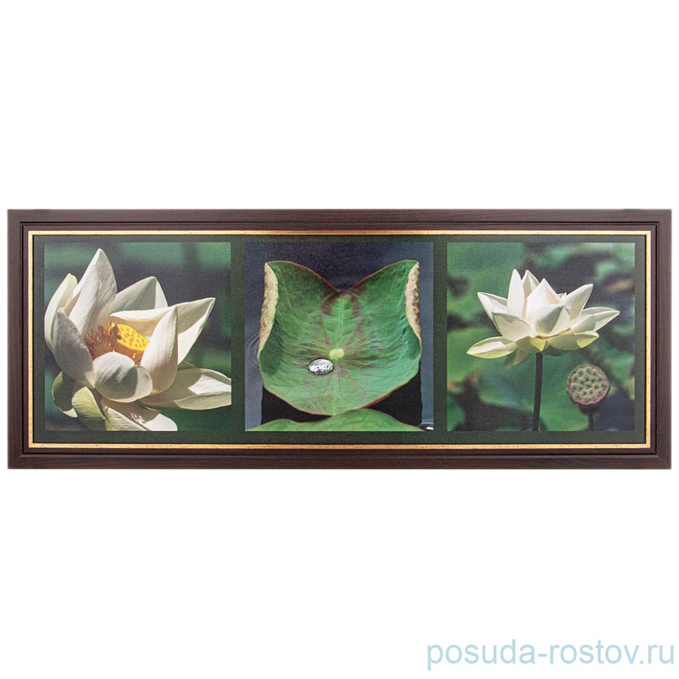 Фотопостер 33 х 95 см "Лилия" /рамка венге с золотом / 270154