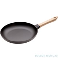 Сковорода 28 см с деревянной ручкой черная &quot;STAUB&quot; / 271295