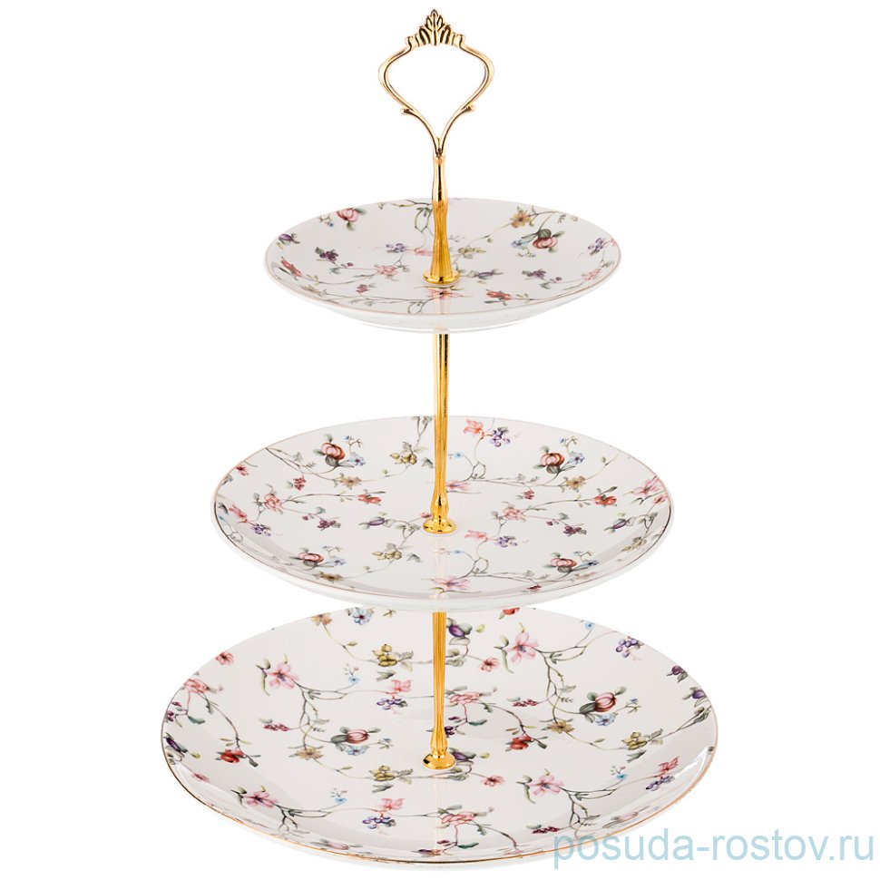 Этажерка 36 см 3-х ярусная "вайлд" / 207404 Этажерка 36 см 3-х ярусная "вайлд" / 207404