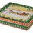 Салатник 32 х 32 х 6 см квадратный &quot;Christmas Collection&quot; / 192349