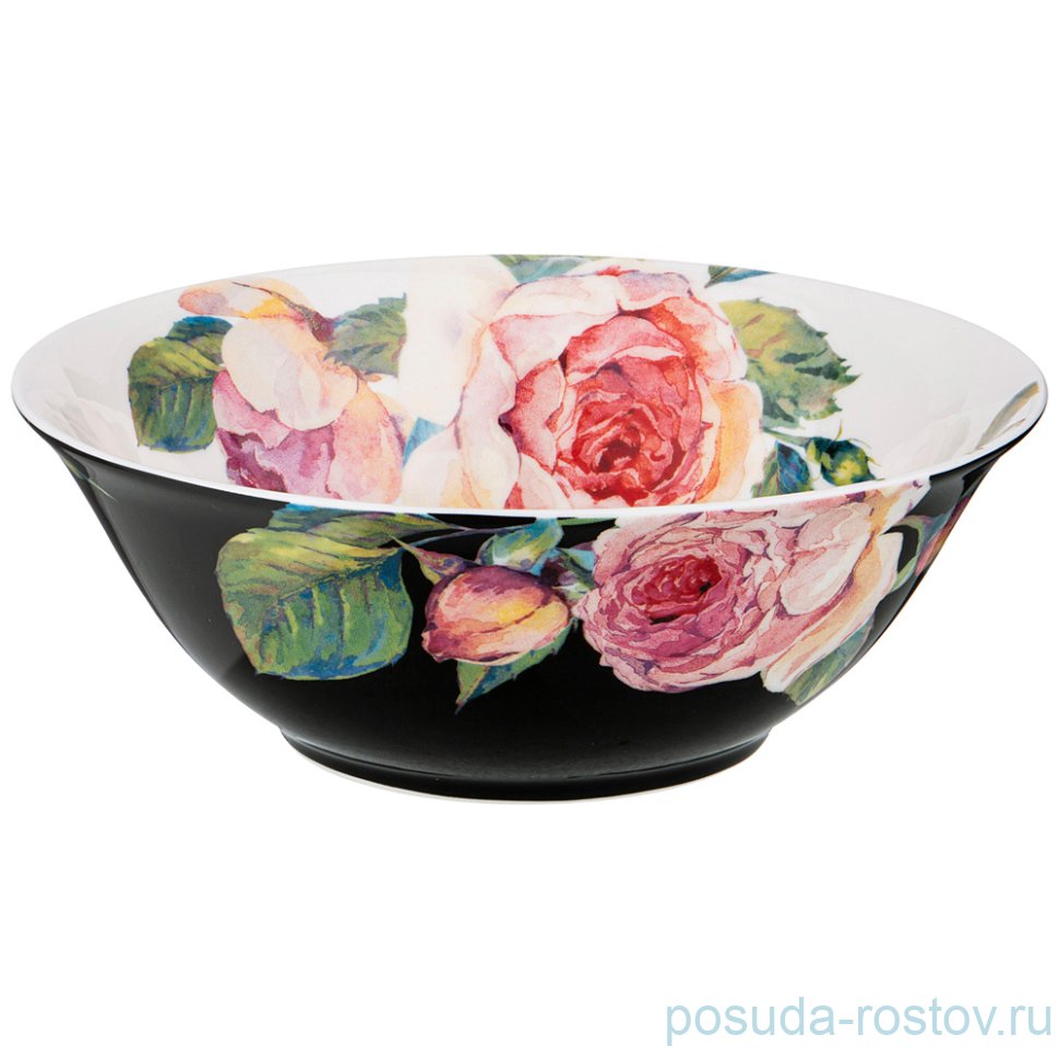 Салатник 18 см чёрный "Винтаж" / 227311