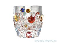 Стаканы для виски 350 мл 6 шт &quot;Lisboa /Цветные шары&quot; хрусталь Йиглава / 208003