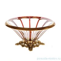 Ваза для фруктов 33 см &quot;Панел /Красная&quot; / 116821