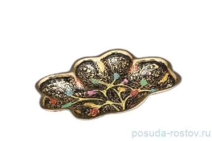 Блюдо фигурное латунь/цветная эмаль &quot;Раджестан&quot; / 045389
