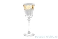 Бокалы для белого вина 185 мл 6 шт &quot;Анжела / Полевые цветы /золото&quot; / 122503