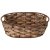 Корзинка 28 х 21 х 8,5 см с ручками "Натурель /темное плетение" / 342745