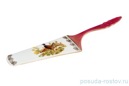 Лопатка для торта 24 см &quot;Корона /Охота красная&quot; / 042437