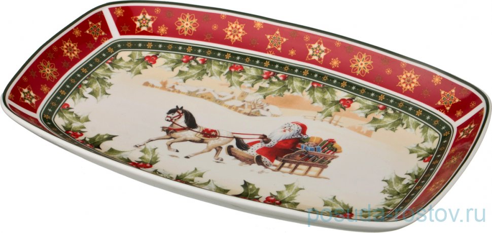 Блюдо 30 х 19 х 4 см прямоугольное "Christmas Collection" / 192350