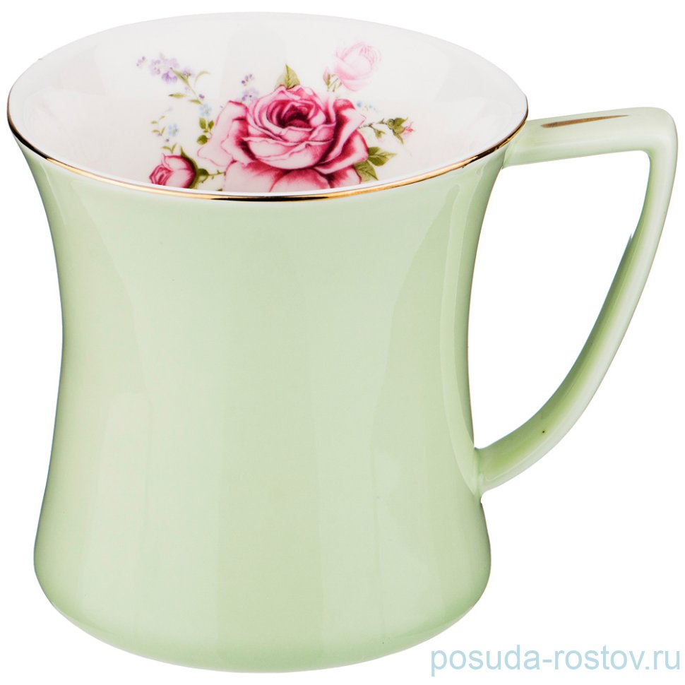 Кружка 400 мл салатовая "времена года" / 193887