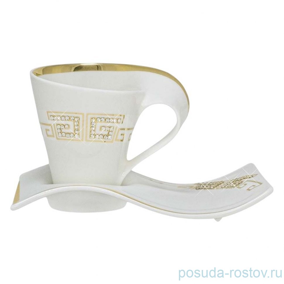 Набор чайных пар 200 мл 2 шт "Givenchi Gold" / 368161 Набор чайных пар 200 мл 2 шт "Givenchi Gold" / 368161