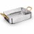 Сковородка 16 x 12 x 3.8 см прямоугольная мини с 2-мя ручками для подачи &quot;Hammered&quot; / 370424
