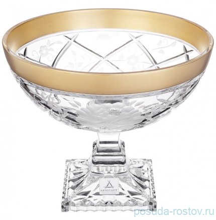 Ваза для конфет 26 см н/н &quot;Роза /Золотой кант&quot; / 377514