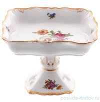 Салатник 23 см квадратный н/н &quot;Корона /Мейсенский букет&quot; / 233360