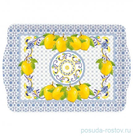 Поднос 46 х 32 см прямоугольный с ручками &quot;Positano&quot; / 307978