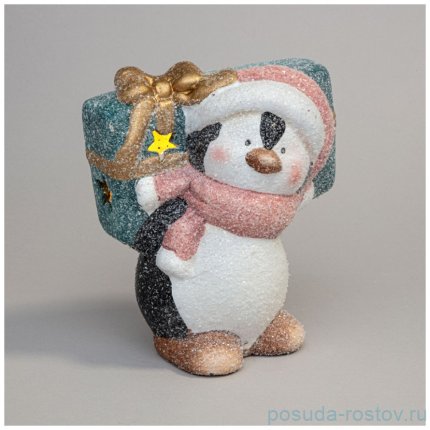 Фигурка  с подсветкой 12 x 8 x13 см &quot;Пингвин с подарками&quot; / 355469