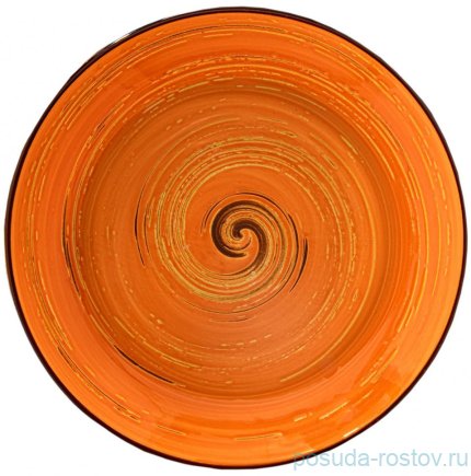 Тарелка 28,5 см глубокая оранжевая &quot;Spiral&quot; / 261584