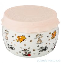 Емкость для меда/варенья 500 мл с силиконовой крышкой 11 х 8 см &quot;Веселые друзья&quot; / 207097