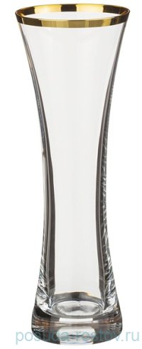 Ваза для цветов 19,5 см &quot;Иксовка /Золотая отводка&quot; / 113010