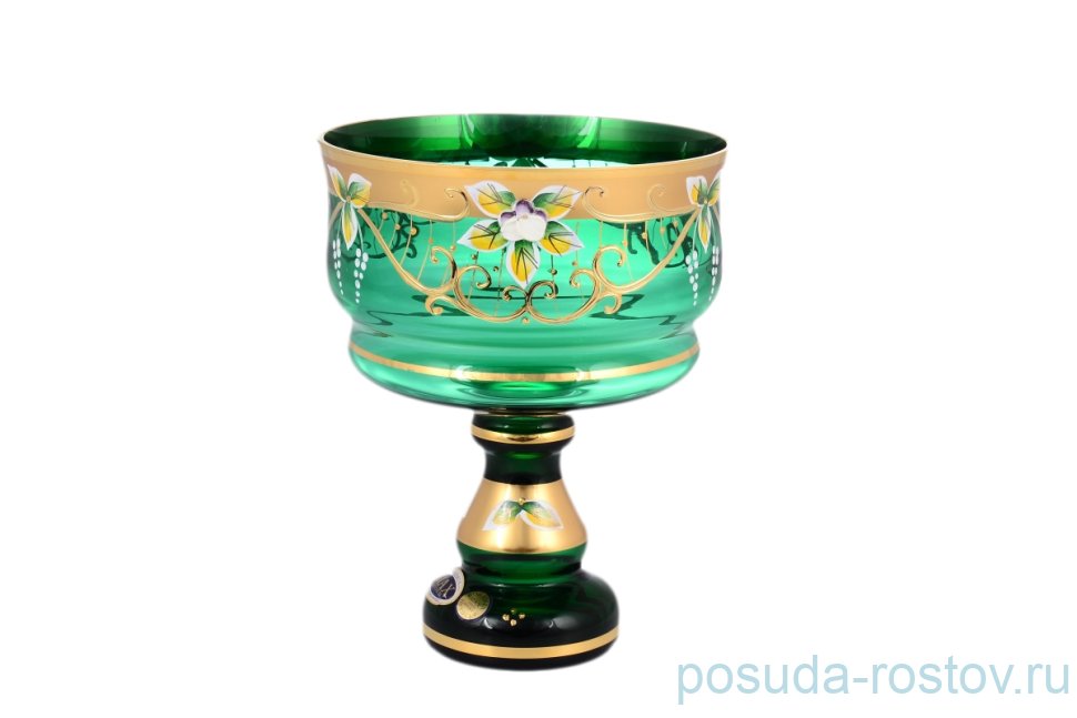 Конфетница 16 см н/н "Лепка зелёная" SC / 134059