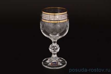 Бокалы для белого вина 150 мл 6 шт &quot;Клаудия /Панто /Платиновый кант&quot;  / 118326