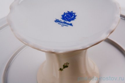 Тортница 33 см н/н &quot;Алвин бежевый&quot;  / 001579