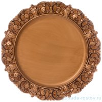 Поднос 32,5 см круглый бронза &quot;Старинный прованс&quot; / 268275