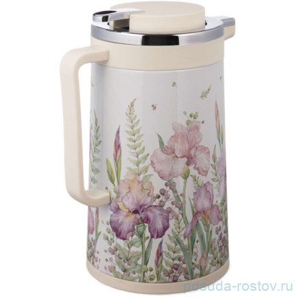 Термос 950 мл со стеклянной колбой крышка с клапаном &quot;Irises&quot; / 380083