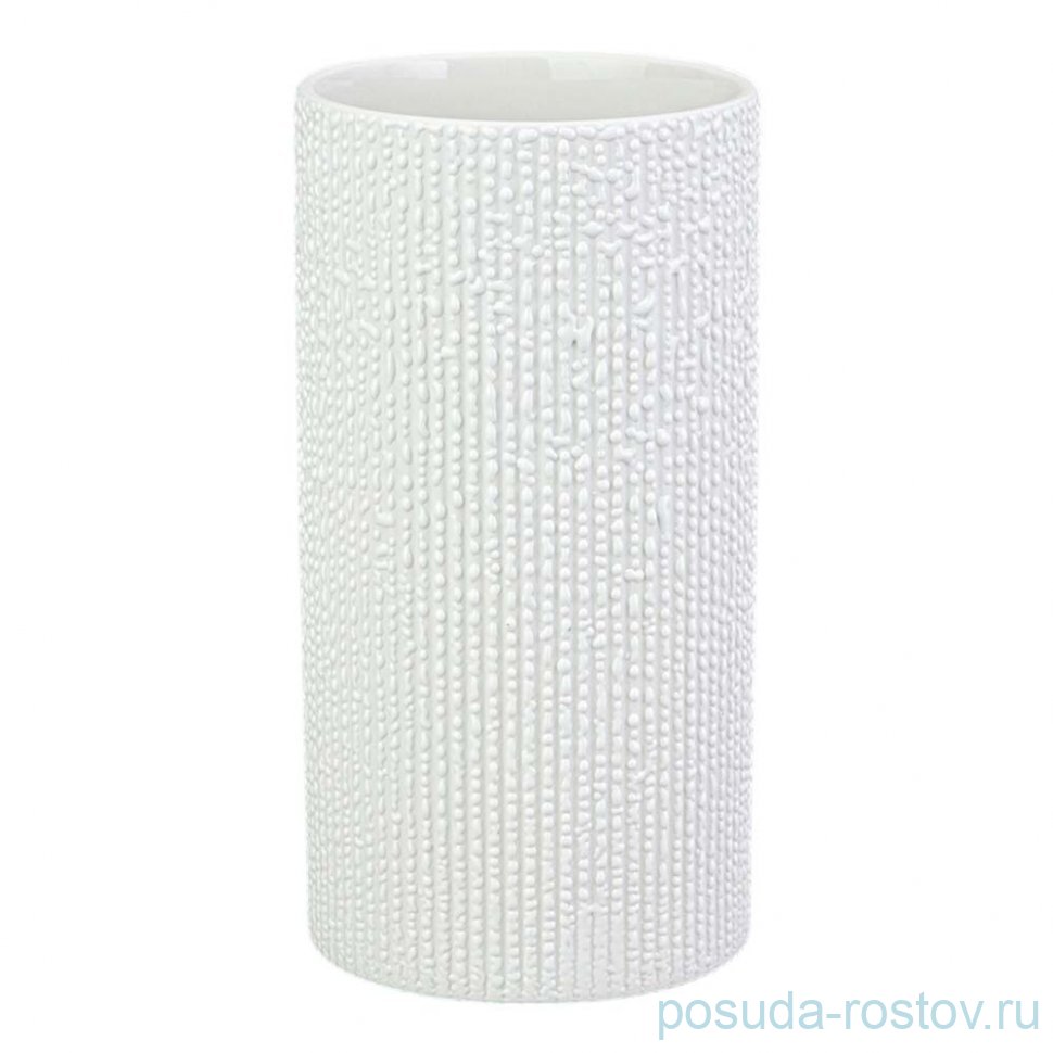 Ваза 12*12*23см коллекция капли дождя цвет: белый / 360753