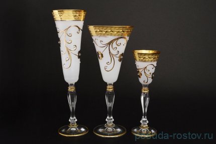 Набор бокалов 18 предметов (180, 190, 50 мл) &quot;Виктория /Версачи Кутка&quot; / 047282