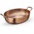 Сковородка 18 x 14 x 5.5 см глубокая овальная мини с 2-мя ручками для подачи &quot;Hammered&quot; медный  / 370346