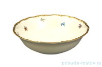 Салатник 23 см 1 шт &quot;Мария-Луиза /Мелкие цветы /матовое золото /СК&quot; / 107960