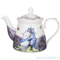Заварочный чайник 1,2 л &quot;Синие коты /Лаванда&quot; / 250827