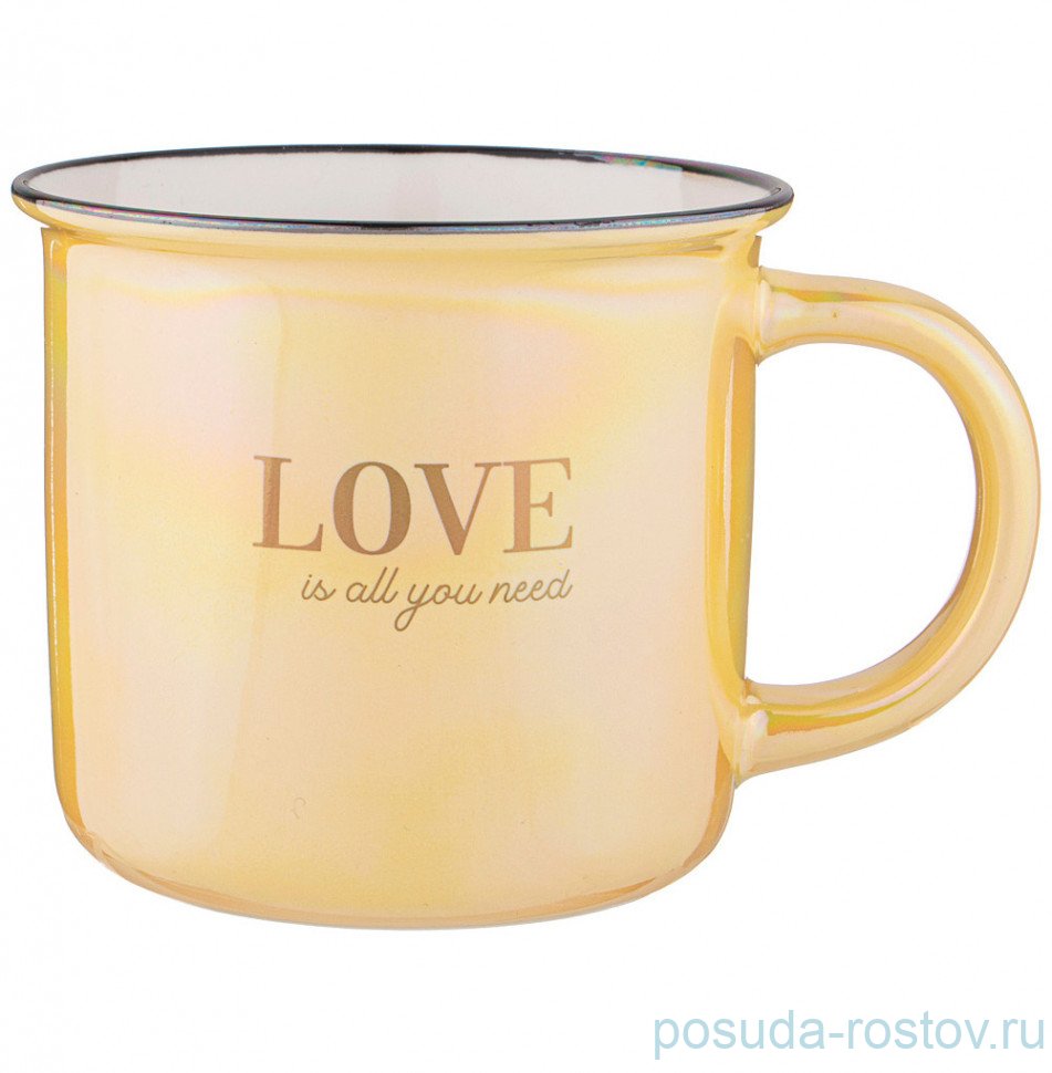 Кружка 355 мл "Break time /Love is all you need" / 301242