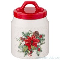 Банка для сыпучих продуктов 10 х 10 х 14 см 600 мл &quot;Celebration&quot; / 270718