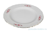 Блюдо 32 см круглое &quot;Рококо /577 /Серая роза /золото&quot; / 127645