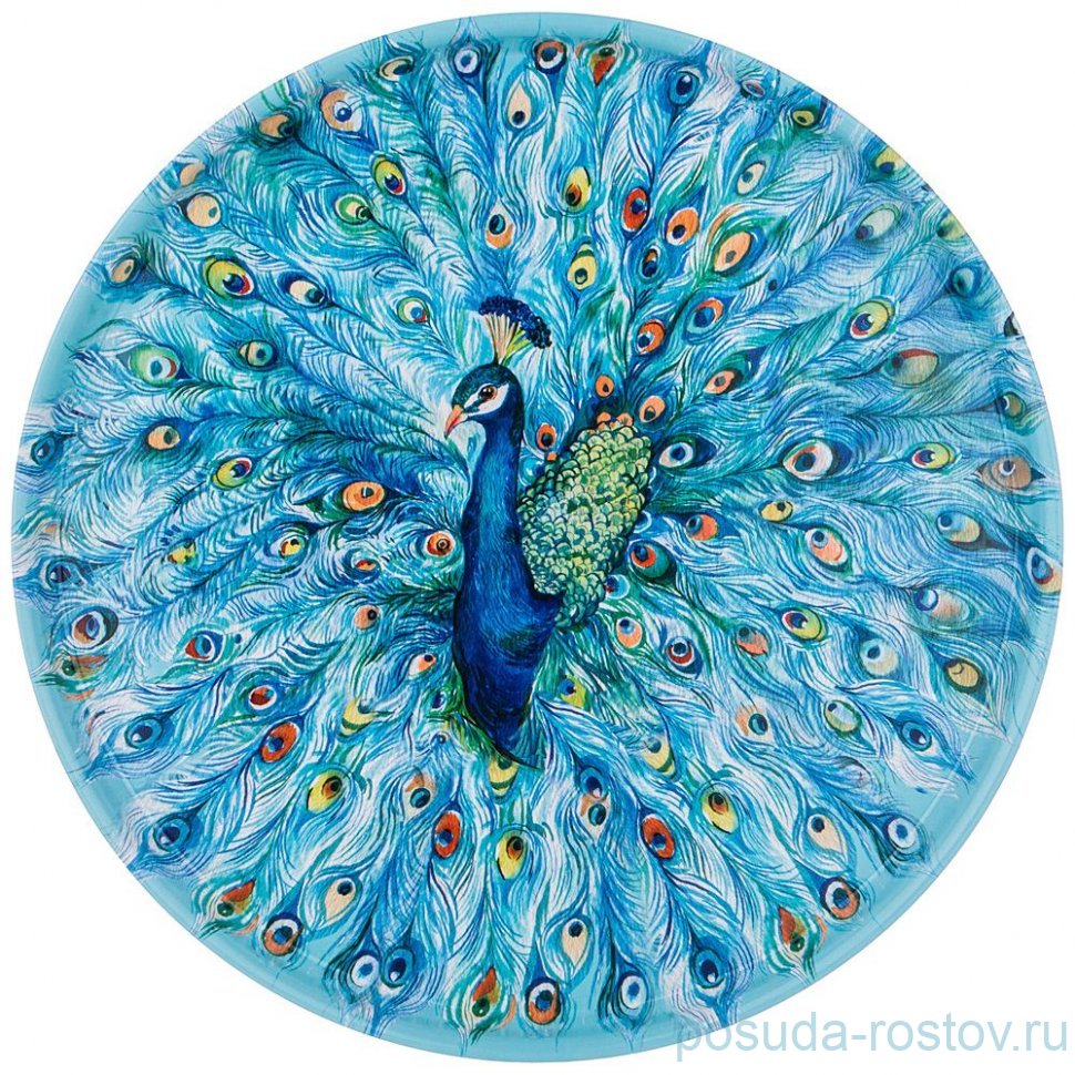 Поднос 33 х 2,1 см сервировочный "Павлин" / 310736 Поднос 33 х 2,1 см сервировочный "Павлин" / 310736