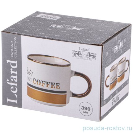 Кружка but first coffee 390 мл белая / 349198