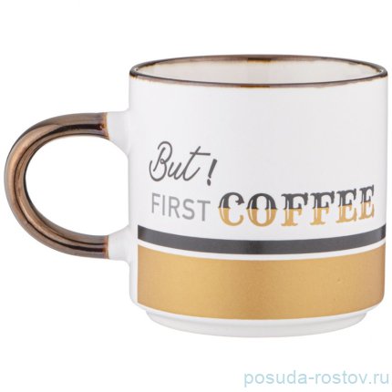 Кружка but first coffee 390 мл белая / 349198