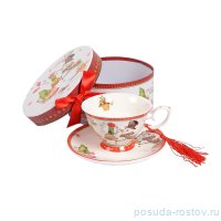Чайная пара &quot;Новогодняя /Снеговик&quot; (подарочная упаковка) / 150396