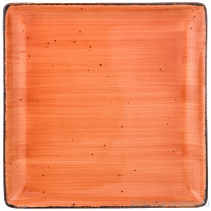 Тарелка 25 см квадратная &quot;Nature /Оранжевый&quot; (2шт.) / 210420