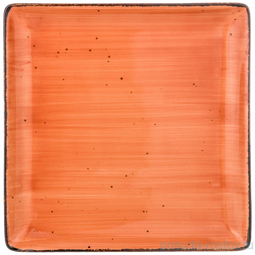 Тарелка 25 см квадратная "Nature /Оранжевый" (2шт.) / 210420 Тарелка 25 см квадратная "Nature /Оранжевый" (2шт.) / 210420