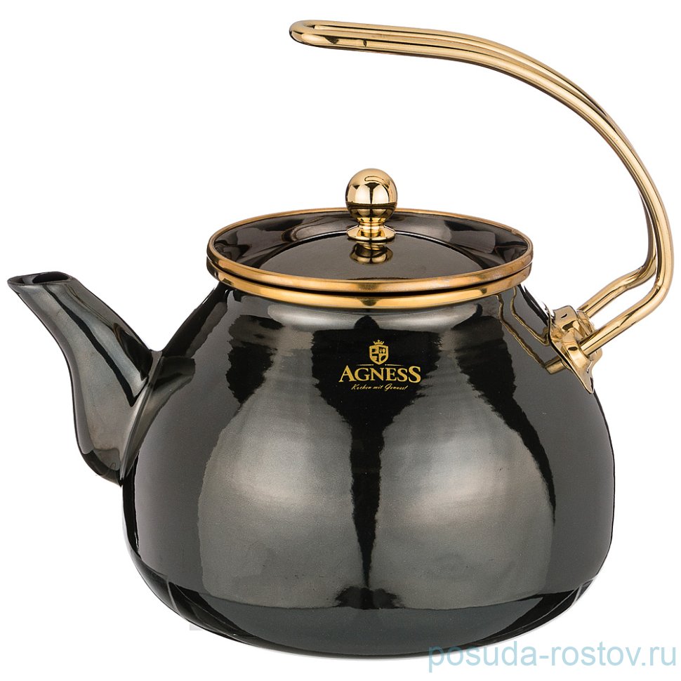 Чайник 3 л эмалированный шоколад "agness /тюдор" / 209827