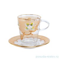 Набор чайных пар 6 шт &quot;Лепка золотая&quot; U-R / 098326