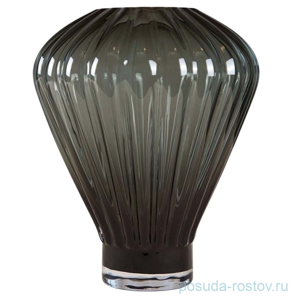 Ваза для цветов 27 см серая "Evelyn" / 366225