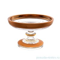 Конфетница 15,5 см н/н &quot;Фелиция /Мозер хрусталь с золотом&quot; / 165401