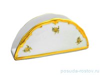Салфетница 17 см &quot;Роза золотая /золото&quot;  / 012302